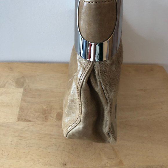 Leather Shoulder Bag lined with Fur - Picture 7 of 13